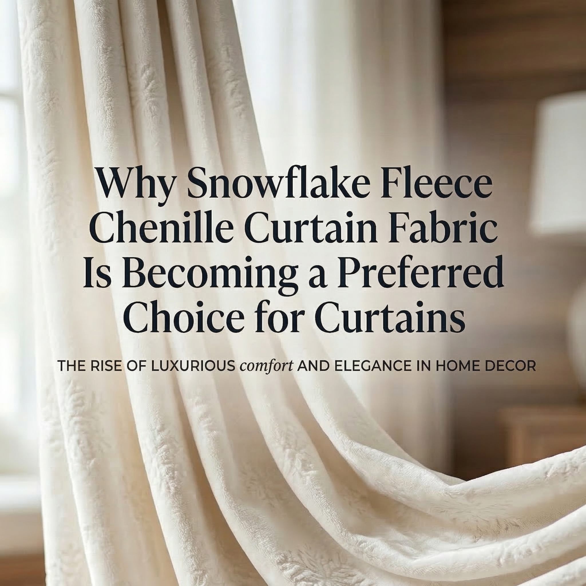 स्नोफ्लेक फ्लीस सेनिल कर्टेन फॅब्रिक पडद्यांसाठी एक पसंतीची निवड का होत आहे