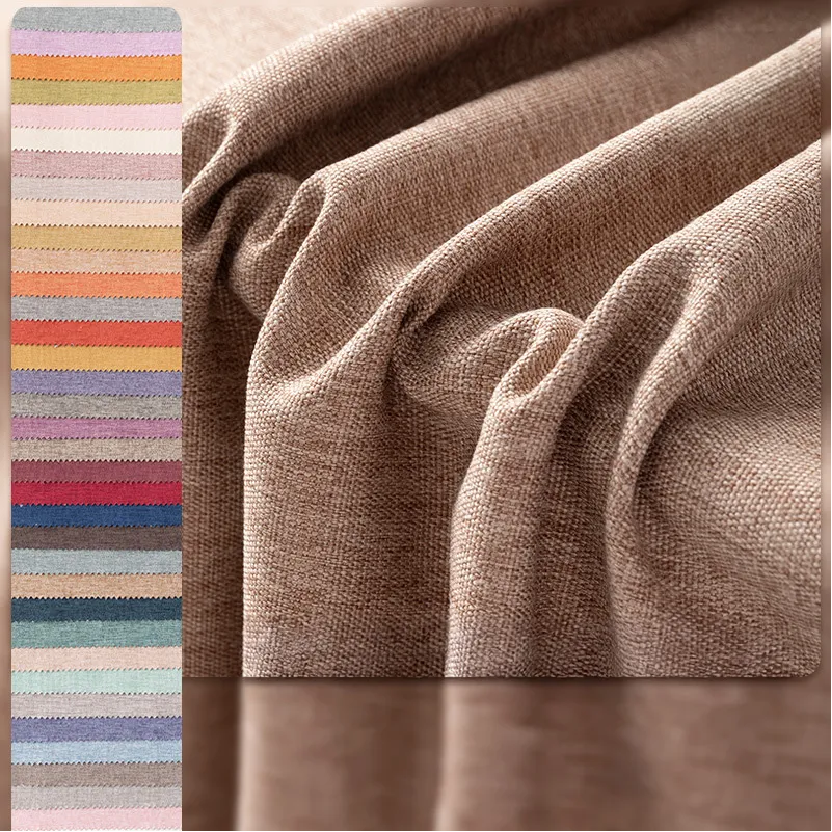 फॉक्स लिनन कर्टन फॅब्रिक असंख्य फायदे