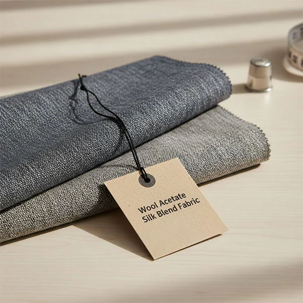 लोकर एसीटेट सिल्क ब्लेंड फॅब्रिक